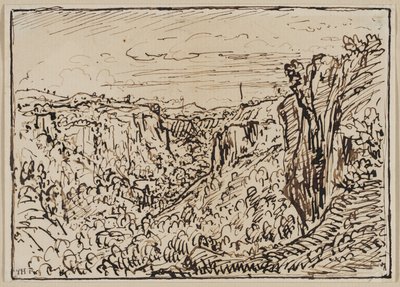 Hilly Landscape (The Lizon River Gorge) by Theodore Roussel